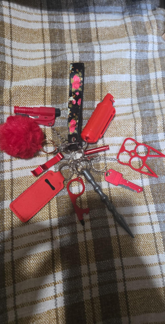 Rose Safety Keychain